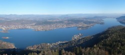 Archived image Webcam Lake Wörthersee - Lookout tower Pyramidenkogel 11:00