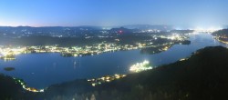 Archiv Foto Webcam Pyramidenkogel am Wörthersee 21:00