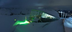 Archived image Webcam Axamer Lizum: Top station Olympia funicular 23:00