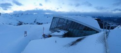 Archived image Webcam Axamer Lizum: Top station Olympia funicular 15:00