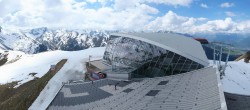 Archiv Foto Webcam Axamer Lizum: Bergstation Olympiabahn 13:00