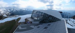Archiv Foto Webcam Axamer Lizum: Bergstation Olympiabahn 17:00