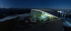 Archived image Webcam Axamer Lizum: Top station Olympia funicular 23:00