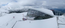 Archived image Webcam Axamer Lizum: Top station Olympia funicular 09:00