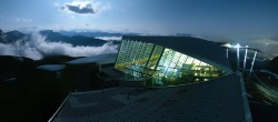 Archived image Webcam Axamer Lizum: Top station Olympia funicular 23:00