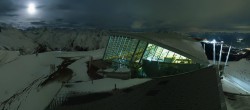Archived image Webcam Axamer Lizum: Top station Olympia funicular 19:00