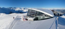 Archived image Webcam Axamer Lizum: Top station Olympia funicular 08:00