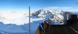 Archiv Foto Webcam Schnalstaler Gletscher - Aussichtsplattform Iceman Ötzi Peak 11:00