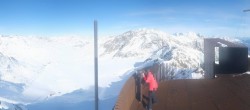 Archiv Foto Webcam Schnalstaler Gletscher - Aussichtsplattform Iceman Ötzi Peak 13:00