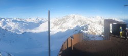 Archiv Foto Webcam Schnalstaler Gletscher - Aussichtsplattform Iceman Ötzi Peak 15:00