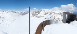 Archiv Foto Webcam Schnalstaler Gletscher - Aussichtsplattform Iceman Ötzi Peak 13:00
