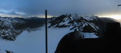 Archiv Foto Webcam Schnalstaler Gletscher - Aussichtsplattform Iceman Ötzi Peak 23:00