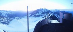 Archiv Foto Webcam Schnalstaler Gletscher - Aussichtsplattform Iceman Ötzi Peak 03:00