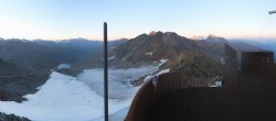 Archiv Foto Webcam Schnalstaler Gletscher - Aussichtsplattform Iceman Ötzi Peak 19:00