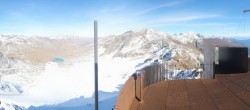 Archiv Foto Webcam Schnalstaler Gletscher - Aussichtsplattform Iceman Ötzi Peak 13:00