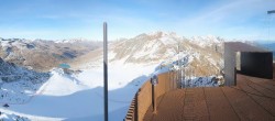 Archiv Foto Webcam Schnalstaler Gletscher - Aussichtsplattform Iceman Ötzi Peak 15:00
