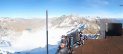 Archiv Foto Webcam Schnalstaler Gletscher - Aussichtsplattform Iceman Ötzi Peak 13:00