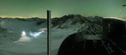 Archiv Foto Webcam Schnalstaler Gletscher - Aussichtsplattform Iceman Ötzi Peak 23:00