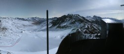 Archiv Foto Webcam Schnalstaler Gletscher - Aussichtsplattform Iceman Ötzi Peak 03:00