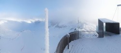 Archiv Foto Webcam Schnalstaler Gletscher - Aussichtsplattform Iceman Ötzi Peak 08:00