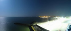 Archived image Webcam Föhr - Ferry terminal and harbour Wyk 23:00