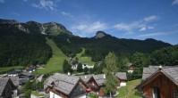 Archiv Foto Webcam Loser Altaussee - Sesselbahn Sandling-Jet 09:00