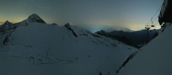 Archiv Foto Webcam Hintertuxer Gletscher - Ausblick Gefrorene Wand 23:00