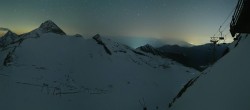 Archiv Foto Webcam Hintertuxer Gletscher - Ausblick Gefrorene Wand 01:00