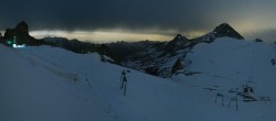 Archiv Foto Webcam Hintertuxer Gletscher - Ausblick Gefrorene Wand 23:00
