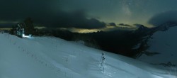 Archiv Foto Webcam Hintertuxer Gletscher - Ausblick Gefrorene Wand 23:00