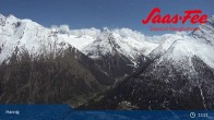 Archiv Foto Webcam Saas-Fee: Ausblick Bergstation Hannig 12:00