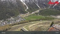 Archived image Webcam Saas-Fee: View from Hannig top station 14:00