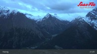 Archiv Foto Webcam Saas-Fee: Ausblick Bergstation Hannig 02:00