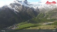 Archiv Foto Webcam Saas-Fee: Ausblick Bergstation Hannig 08:00