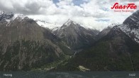 Archiv Foto Webcam Saas-Fee: Ausblick Bergstation Hannig 13:00