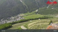 Archiv Foto Webcam Saas-Fee: Ausblick Bergstation Hannig 08:00