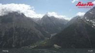 Archiv Foto Webcam Saas-Fee: Ausblick Bergstation Hannig 10:00