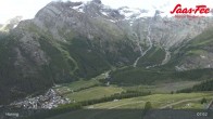 Archiv Foto Webcam Saas-Fee: Ausblick Bergstation Hannig 07:00