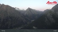 Archiv Foto Webcam Saas-Fee: Ausblick Bergstation Hannig 02:00