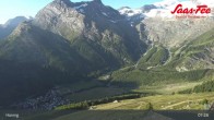 Archiv Foto Webcam Saas-Fee: Ausblick Bergstation Hannig 06:00