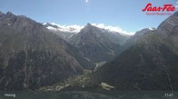 Archiv Foto Webcam Saas-Fee: Ausblick Bergstation Hannig 10:00