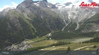 Archiv Foto Webcam Saas-Fee: Ausblick Bergstation Hannig 12:00