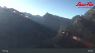 Archiv Foto Webcam Saas-Fee: Ausblick Bergstation Hannig 06:00