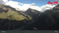 Archiv Foto Webcam Saas-Fee: Ausblick Bergstation Hannig 18:00