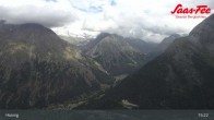Archiv Foto Webcam Saas-Fee: Ausblick Bergstation Hannig 14:00