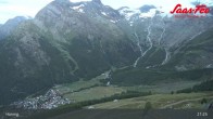 Archiv Foto Webcam Saas-Fee: Ausblick Bergstation Hannig 04:00