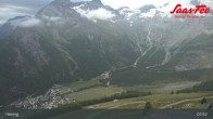 Archiv Foto Webcam Saas-Fee: Ausblick Bergstation Hannig 07:00