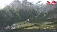 Archiv Foto Webcam Saas-Fee: Ausblick Bergstation Hannig 14:00