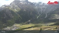 Archiv Foto Webcam Saas-Fee: Ausblick Bergstation Hannig 14:00