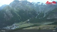 Archiv Foto Webcam Saas-Fee: Ausblick Bergstation Hannig 20:00